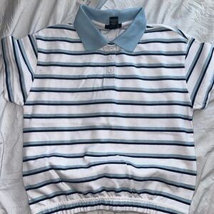 New Forever 21 Kids Apparel 9/10 Blue Collar Top